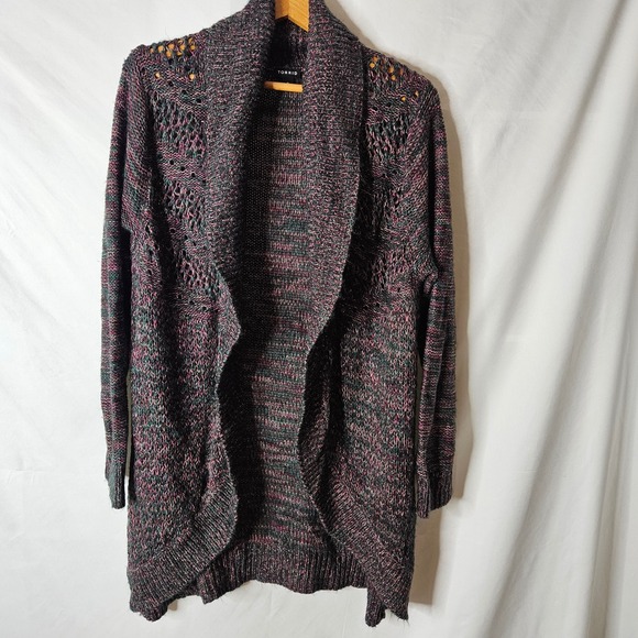 Torrid Marled Open Front Cardigan Sweater sz 2 - Picture 1 of 5